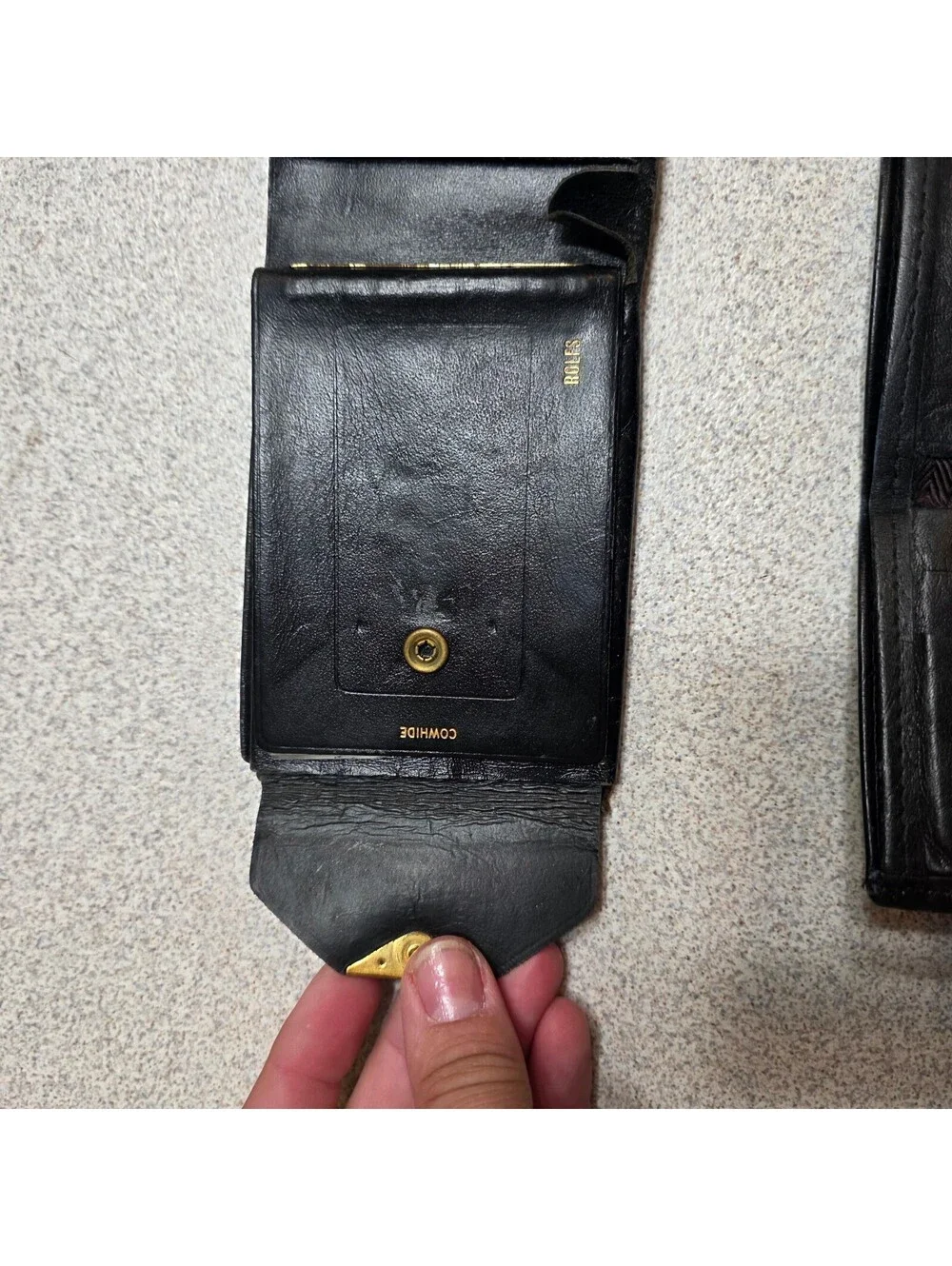 Vintage Black Leather Wallets